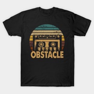 Obstacle Retro Flower 80s 90s Camping Vintage Style T-Shirt